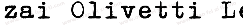 zai Olivetti Lettera 22 Typewriter字体转换